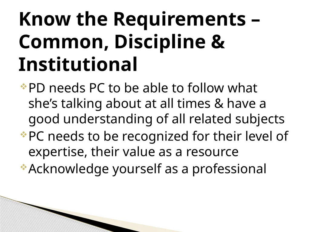 The Program Coordinator & Program Director - slide 15 of 19