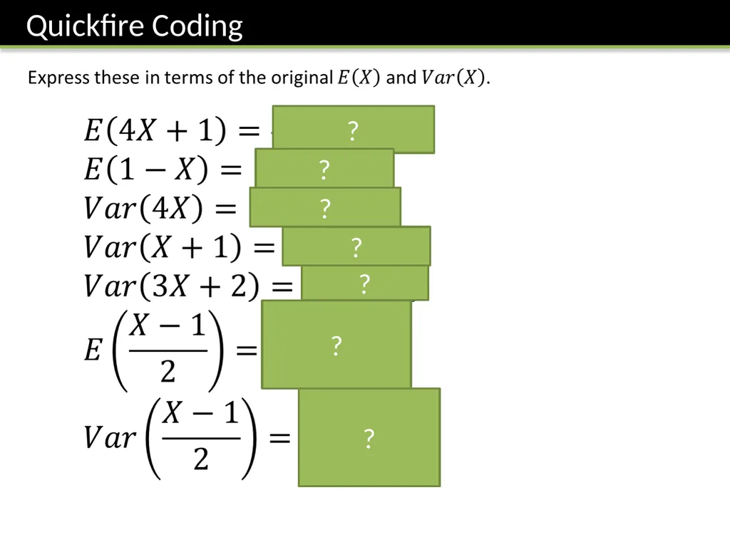 S1: Chapter 8 Discrete Random Variables - slide 22 of 25
