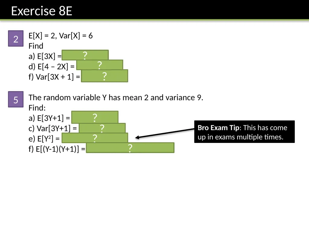 S1: Chapter 8 Discrete Random Variables - slide 23 of 25
