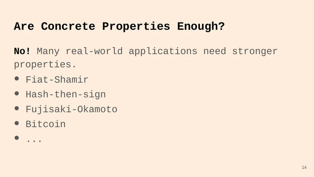 Random Oracle Combiners Joint work with Yevgeniy - slide 14 of 37