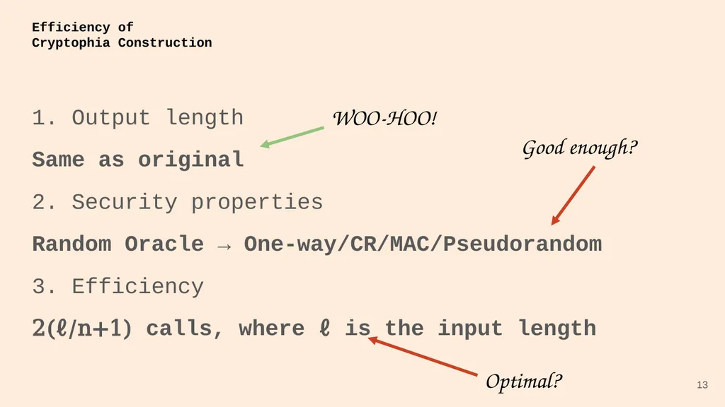 Random Oracle Combiners Joint work with Yevgeniy - slide 13 of 37
