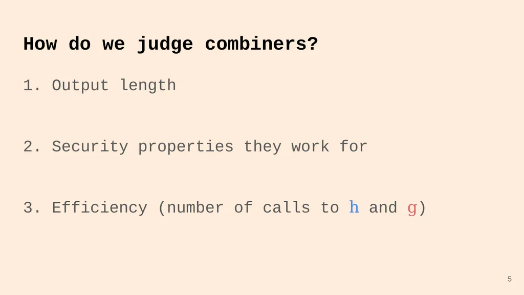 Random Oracle Combiners Joint work with Yevgeniy - slide 5 of 37
