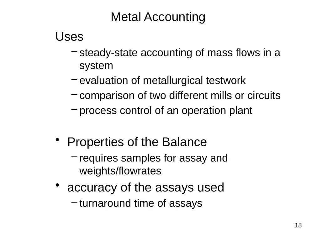 “Principle of Mineral Processing” Subject Code : - slide 18 of 20