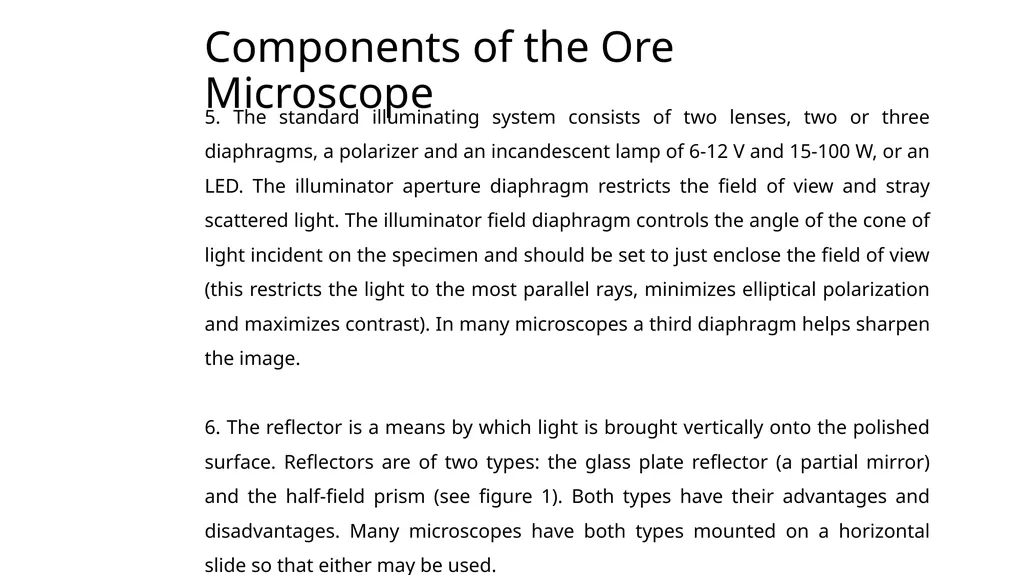 Components of Ore Microscope Akhil Kumar Dwivedi - slide 4 of 8