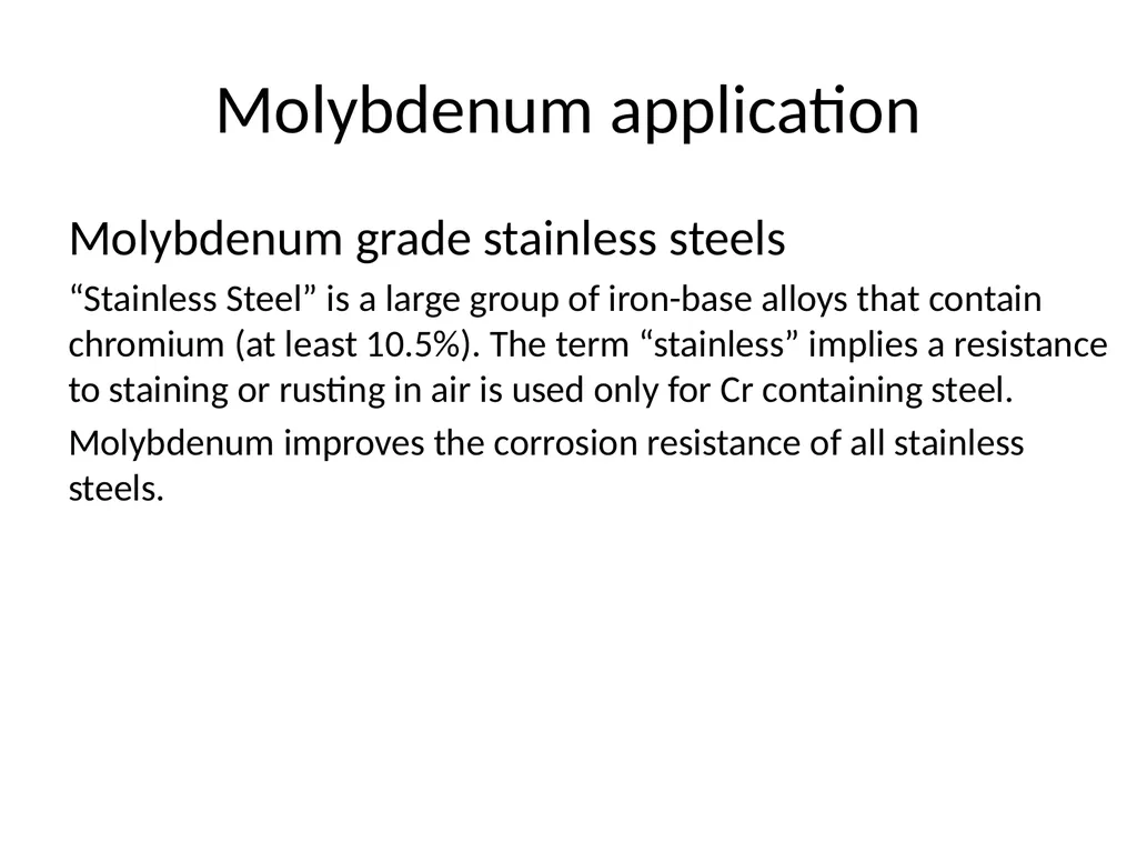 Molybdenum: properties and production Roman Boiko - slide 6 of 37