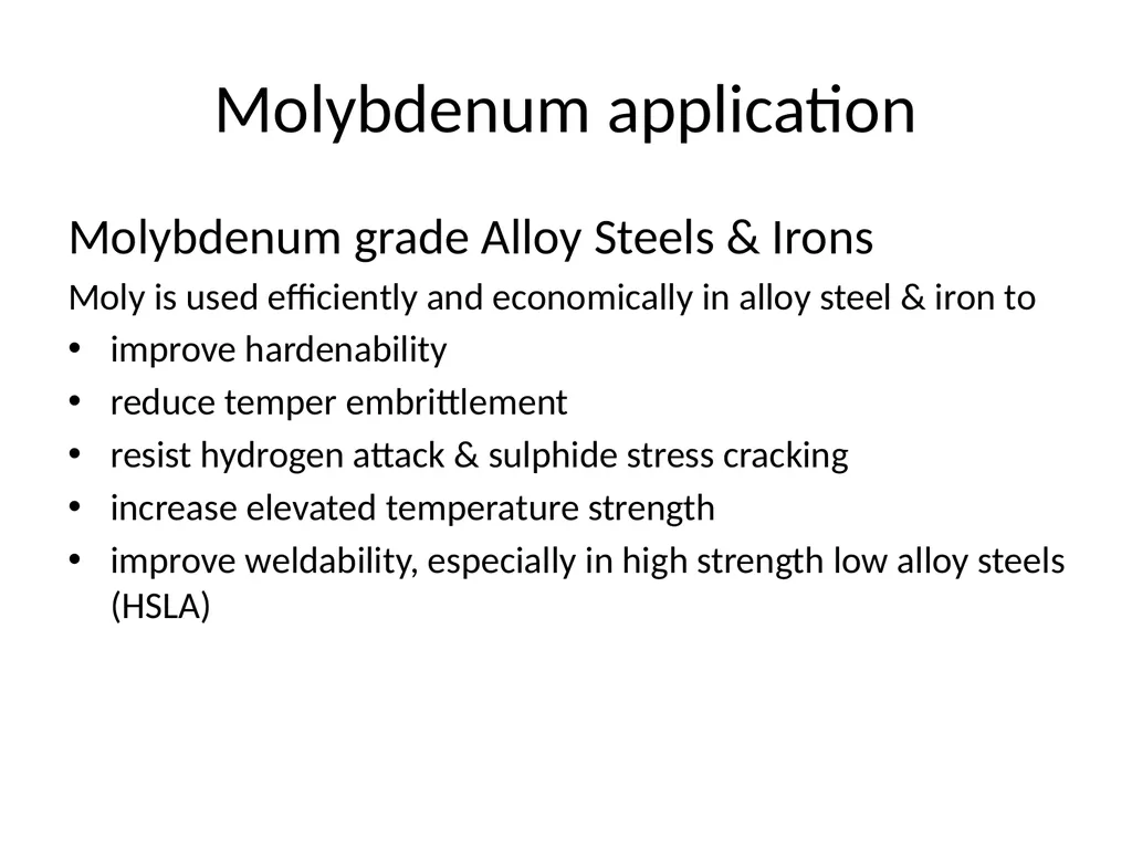 Molybdenum: properties and production Roman Boiko - slide 7 of 37