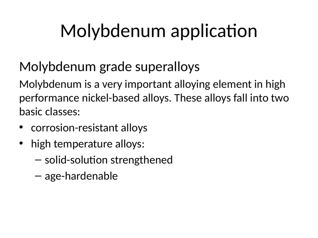 Molybdenum: properties and production Roman Boiko - slide 8 of 37