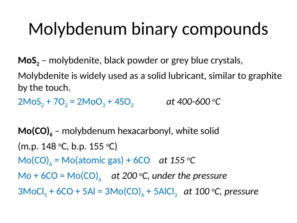 Molybdenum: properties and production Roman Boiko - slide 15 of 37