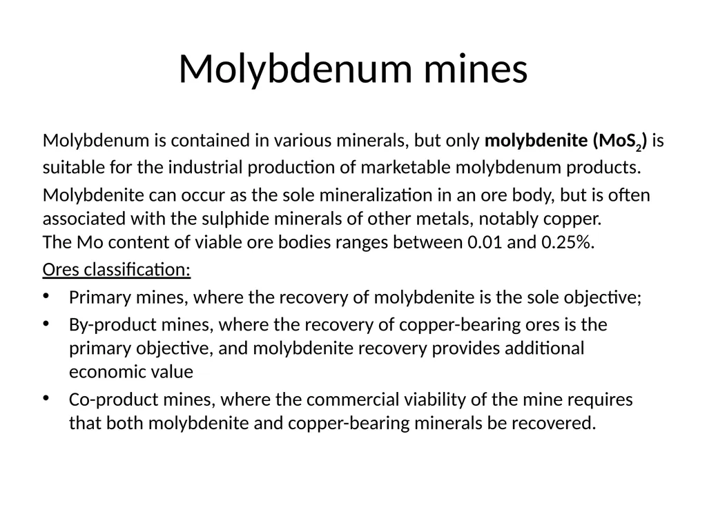 Molybdenum: properties and production Roman Boiko - slide 24 of 37