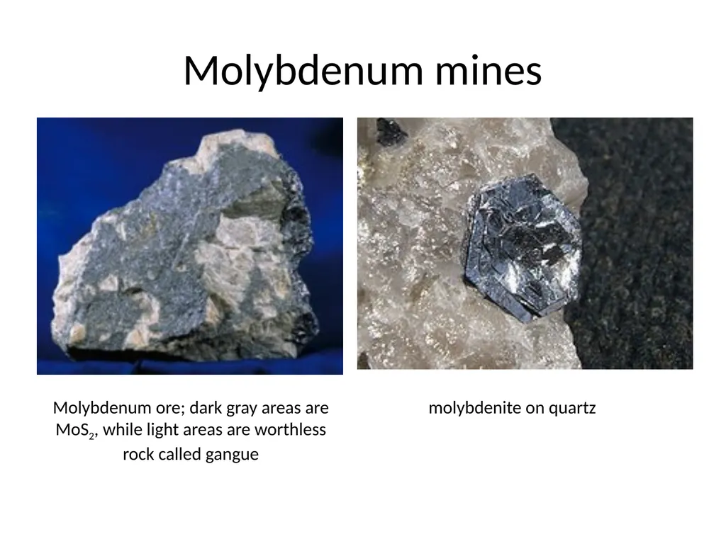 Molybdenum: properties and production Roman Boiko - slide 25 of 37