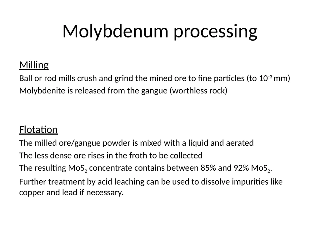 Molybdenum: properties and production Roman Boiko - slide 27 of 37
