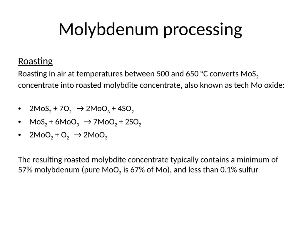 Molybdenum: properties and production Roman Boiko - slide 28 of 37