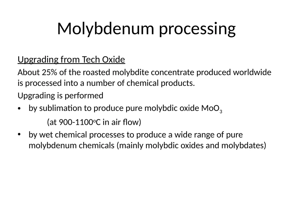 Molybdenum: properties and production Roman Boiko - slide 29 of 37