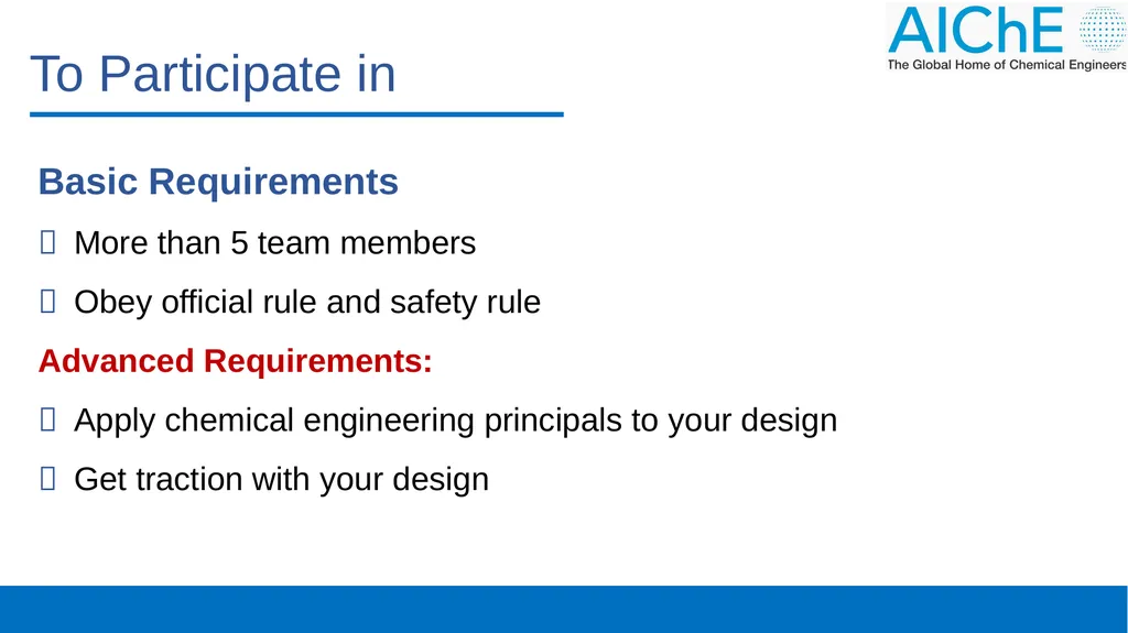Compete in and Host a Chem-E-Car Competition - slide 6 of 13