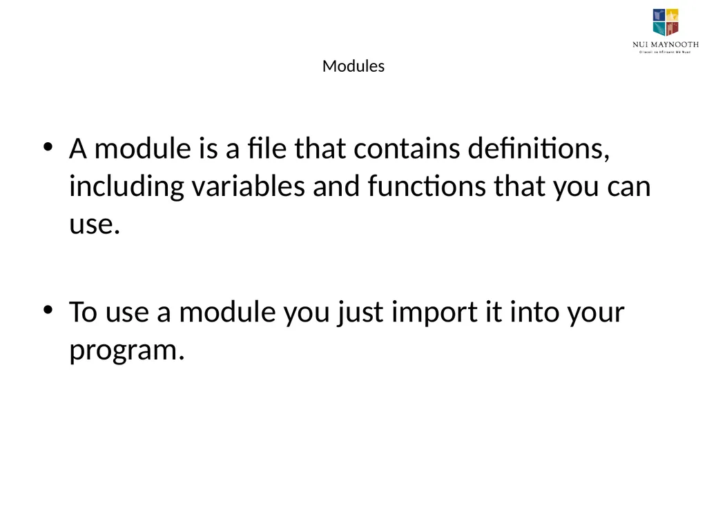 Introduction to Python Lesson 4 Modules, Objects - slide 3 of 10