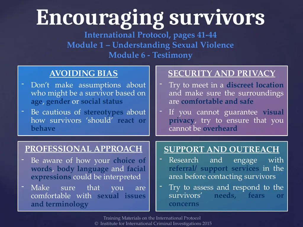 Module 5 – Identifying Survivors and Other - slide 4 of 14