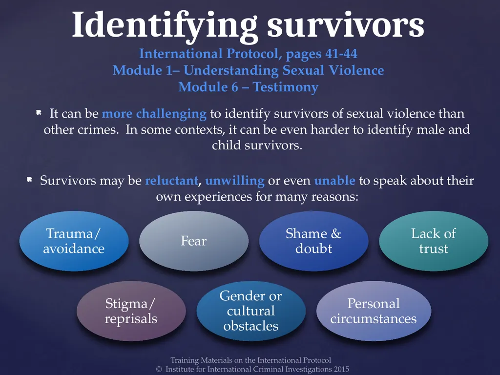 Module 5 – Identifying Survivors and Other - slide 3 of 14