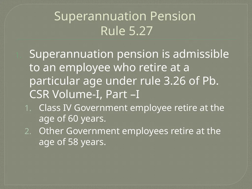 Pension and other Retirement Benefits By: S.P. - slide 8 of 36