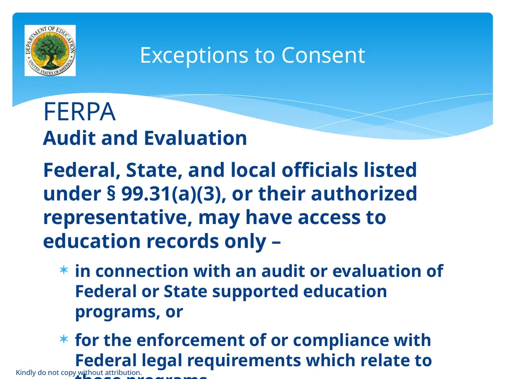 IDEA & FERPA -- Early Childhood Data Sharing - slide 37 of 64