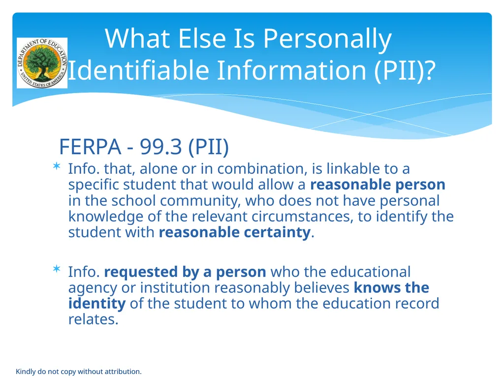 IDEA & FERPA -- Early Childhood Data Sharing - slide 11 of 64