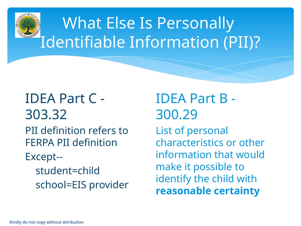 IDEA & FERPA -- Early Childhood Data Sharing - slide 12 of 64