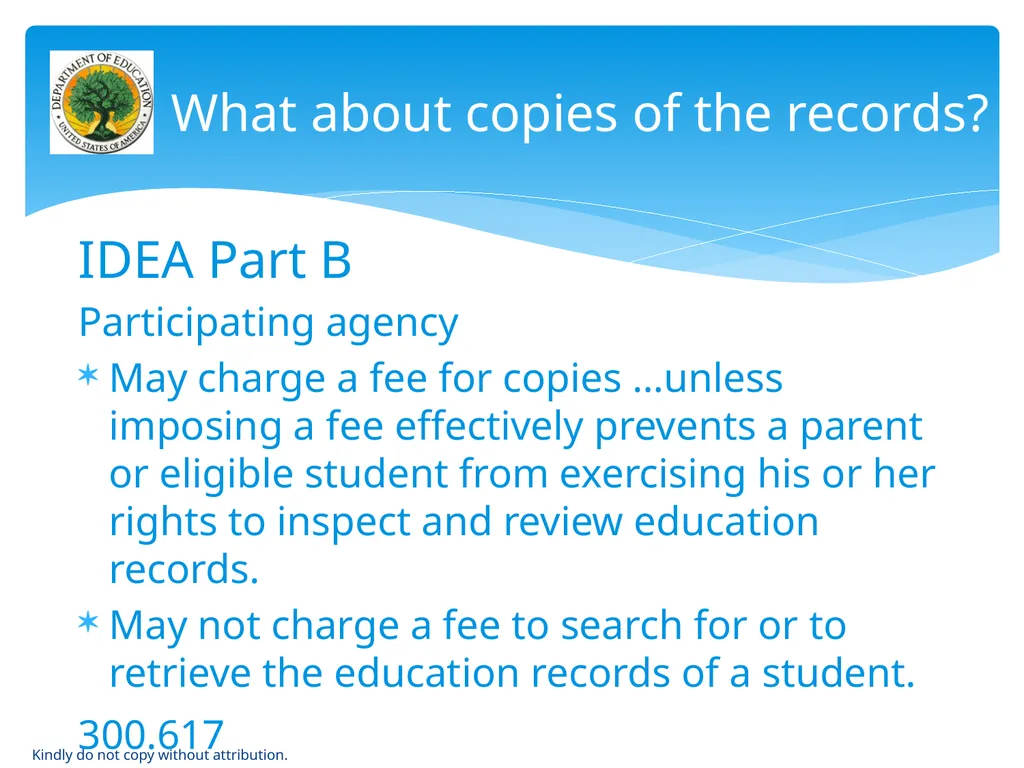 IDEA & FERPA -- Early Childhood Data Sharing - slide 45 of 64