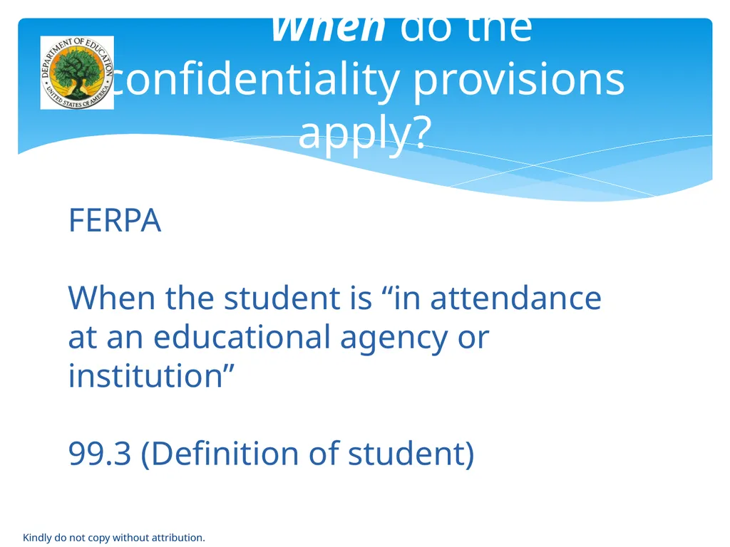 IDEA & FERPA -- Early Childhood Data Sharing - slide 23 of 64