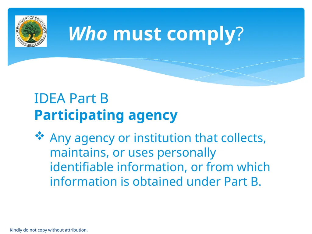 IDEA & FERPA -- Early Childhood Data Sharing - slide 18 of 64