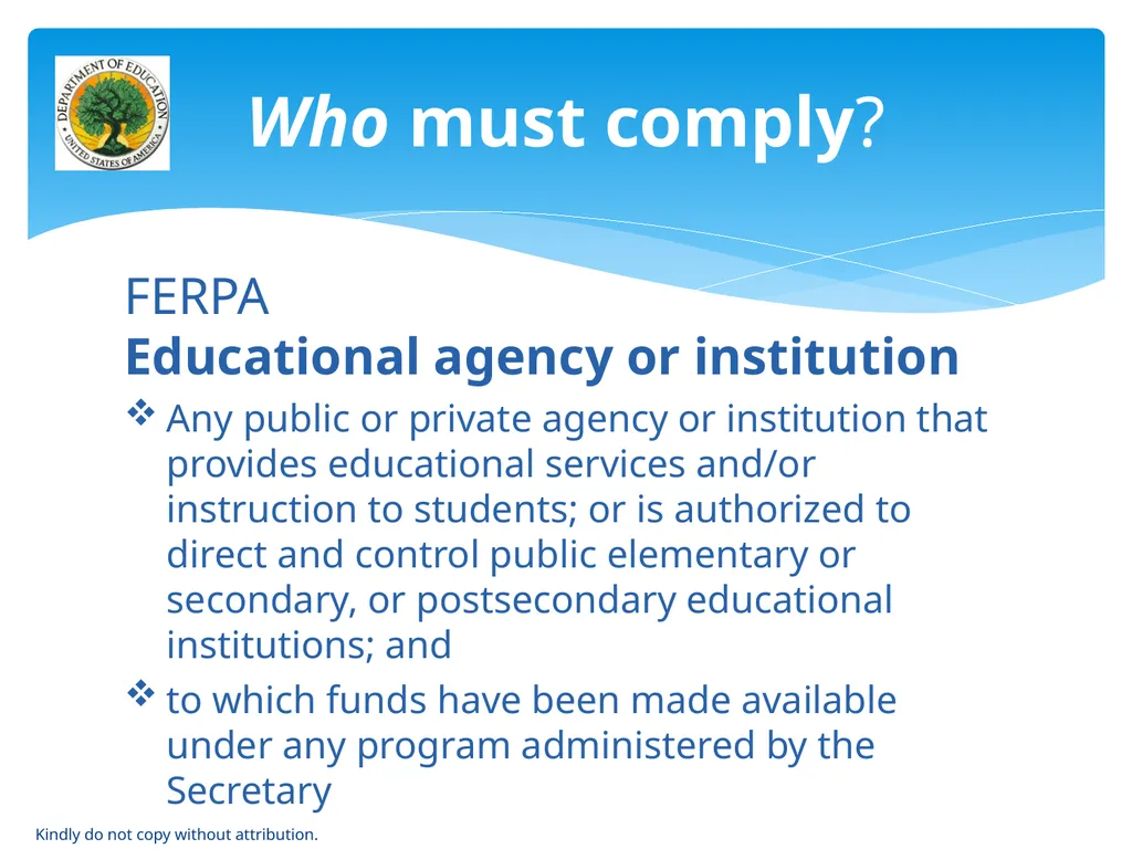 IDEA & FERPA -- Early Childhood Data Sharing - slide 19 of 64