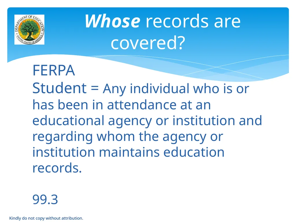 IDEA & FERPA -- Early Childhood Data Sharing - slide 27 of 64