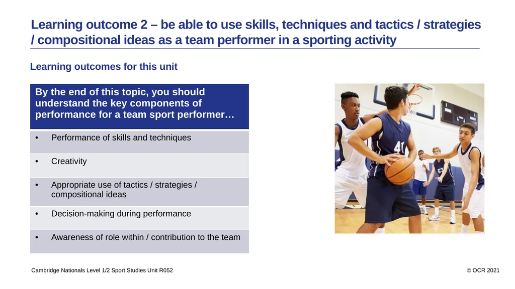 Contents Aims Learning outcome 1 – be able to use - slide 7 of 26