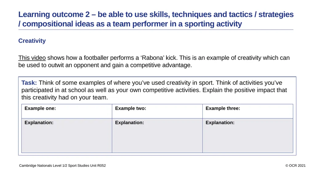 Contents Aims Learning outcome 1 – be able to use - slide 9 of 26