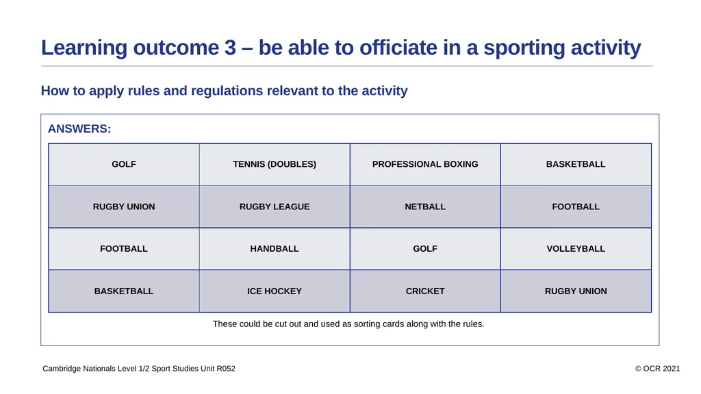Contents Aims Learning outcome 1 – be able to use - slide 14 of 26
