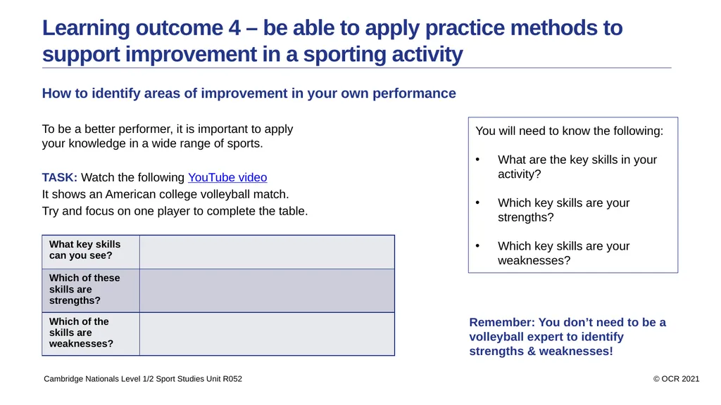 Contents Aims Learning outcome 1 – be able to use - slide 20 of 26