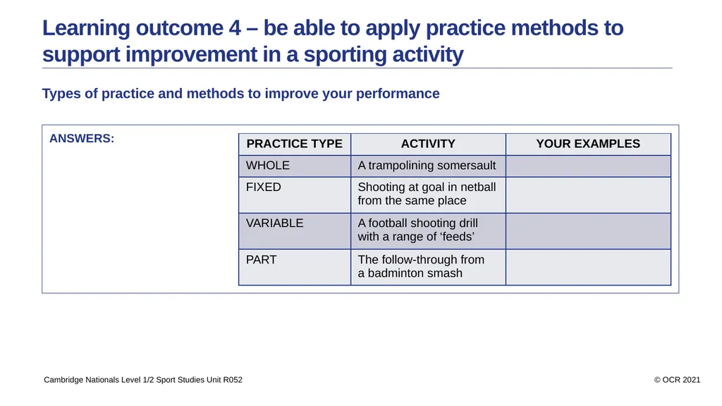 Contents Aims Learning outcome 1 – be able to use - slide 24 of 26