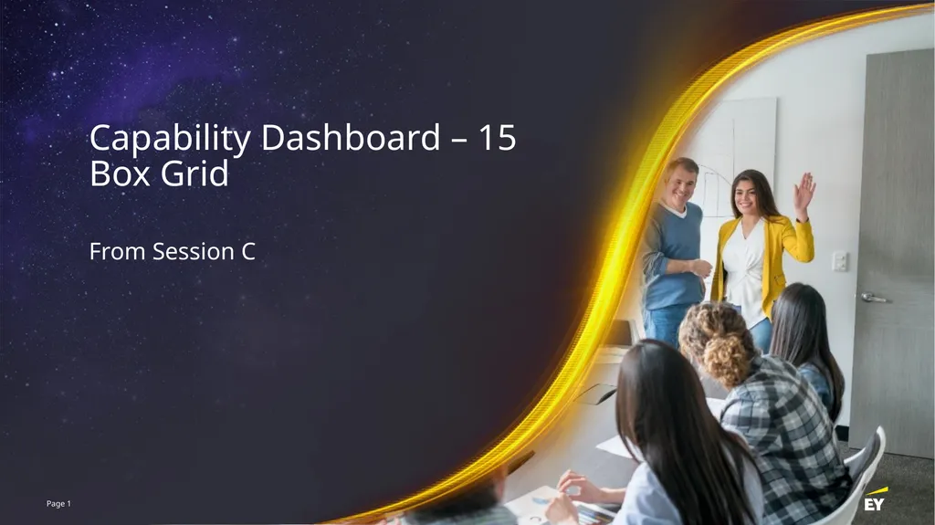 Capability Dashboard – 15 Box Grid From Session C - slide 1 of 3