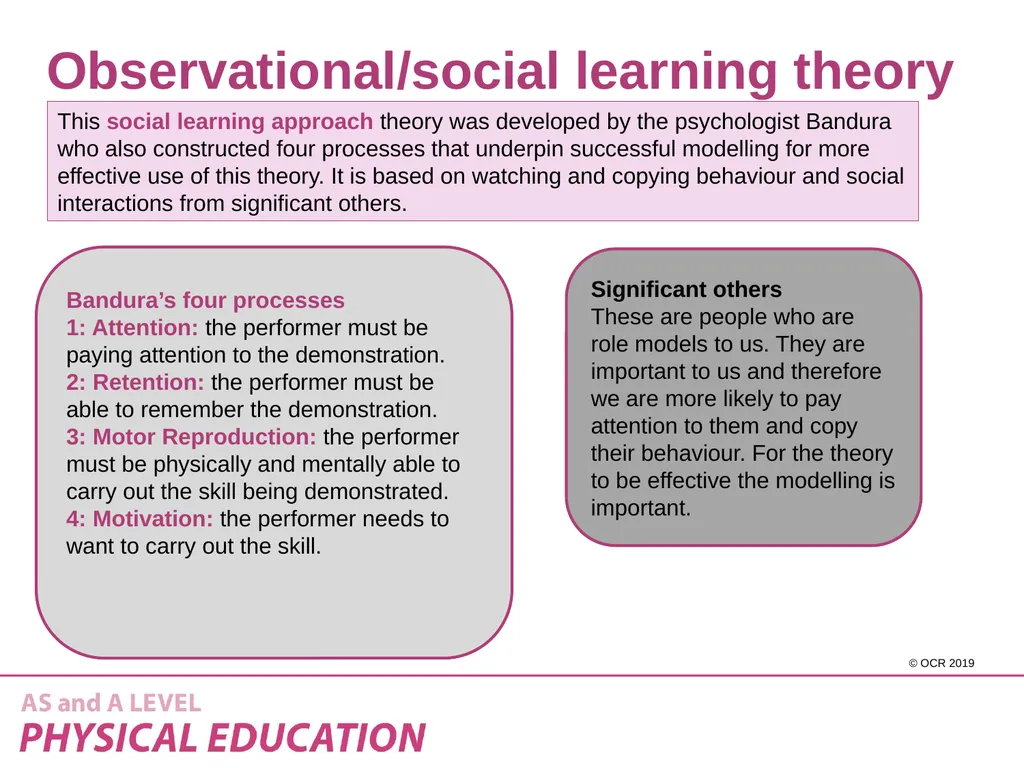 2.1 Skill Acquisition - Theories of learning - slide 11 of 15