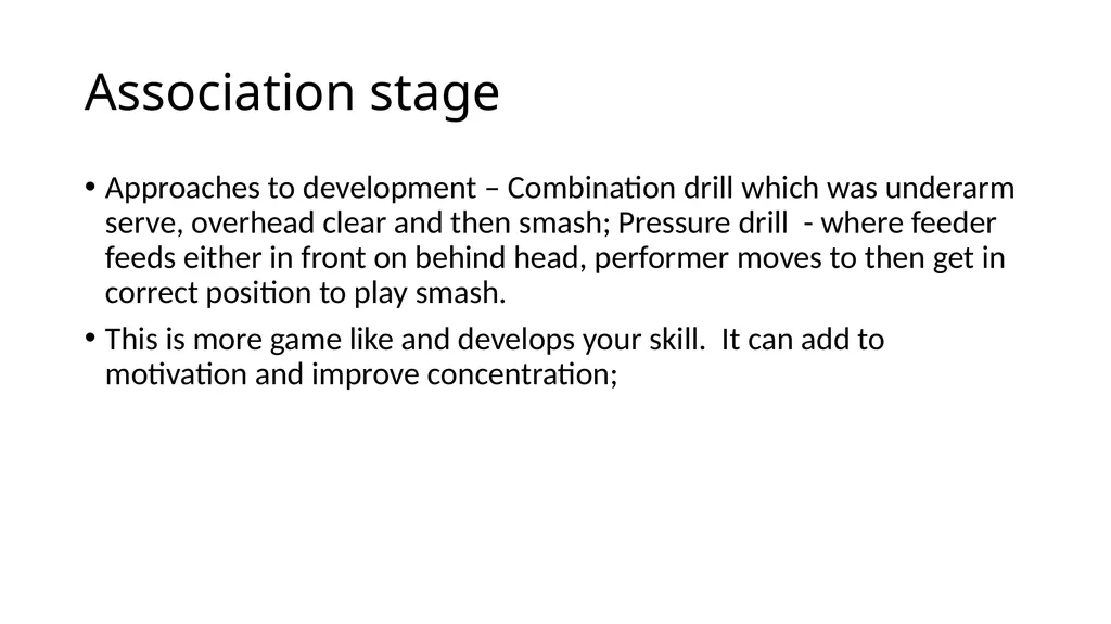 Higher PE Course overview - revision Swimming - slide 9 of 11