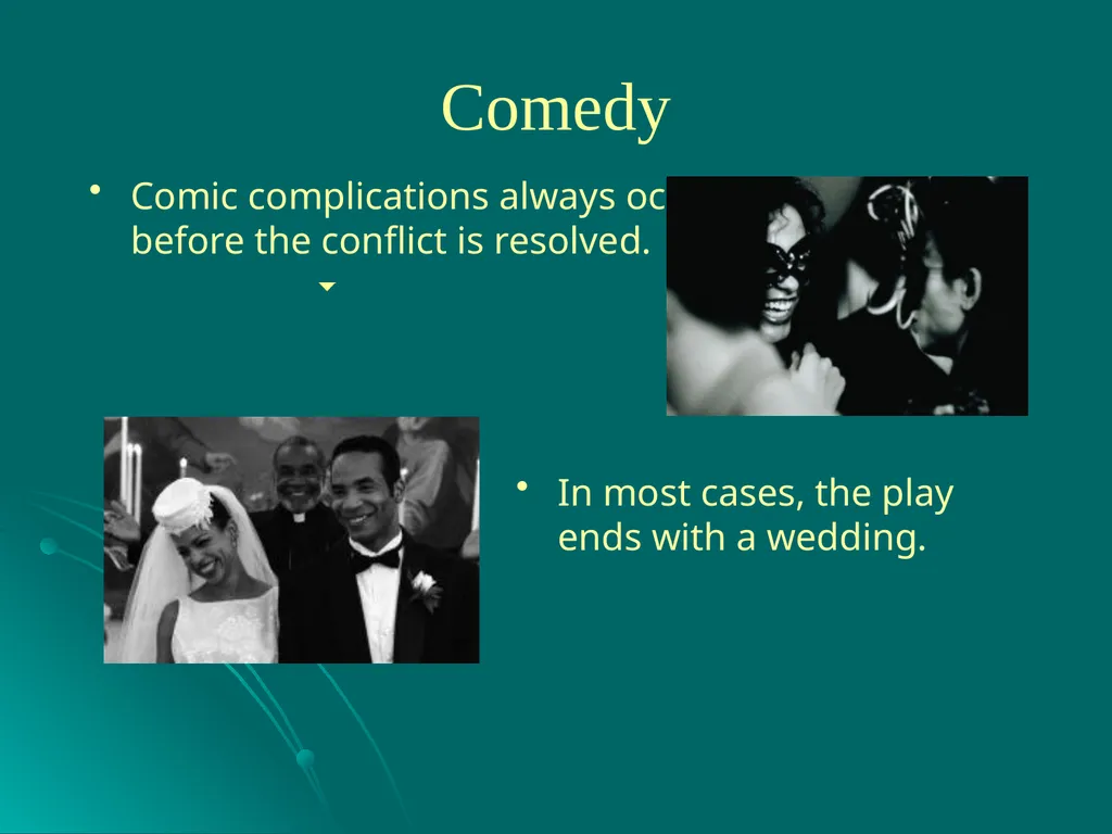 Drama A drama is a story enacted onstage for a - slide 10 of 28