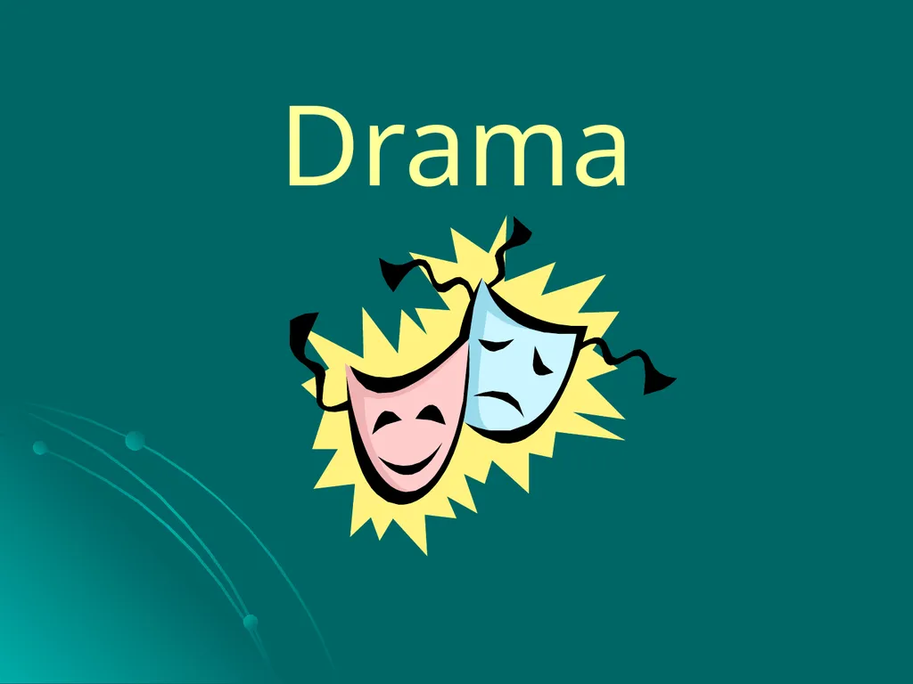 Drama A drama is a story enacted onstage for a - slide 1 of 28