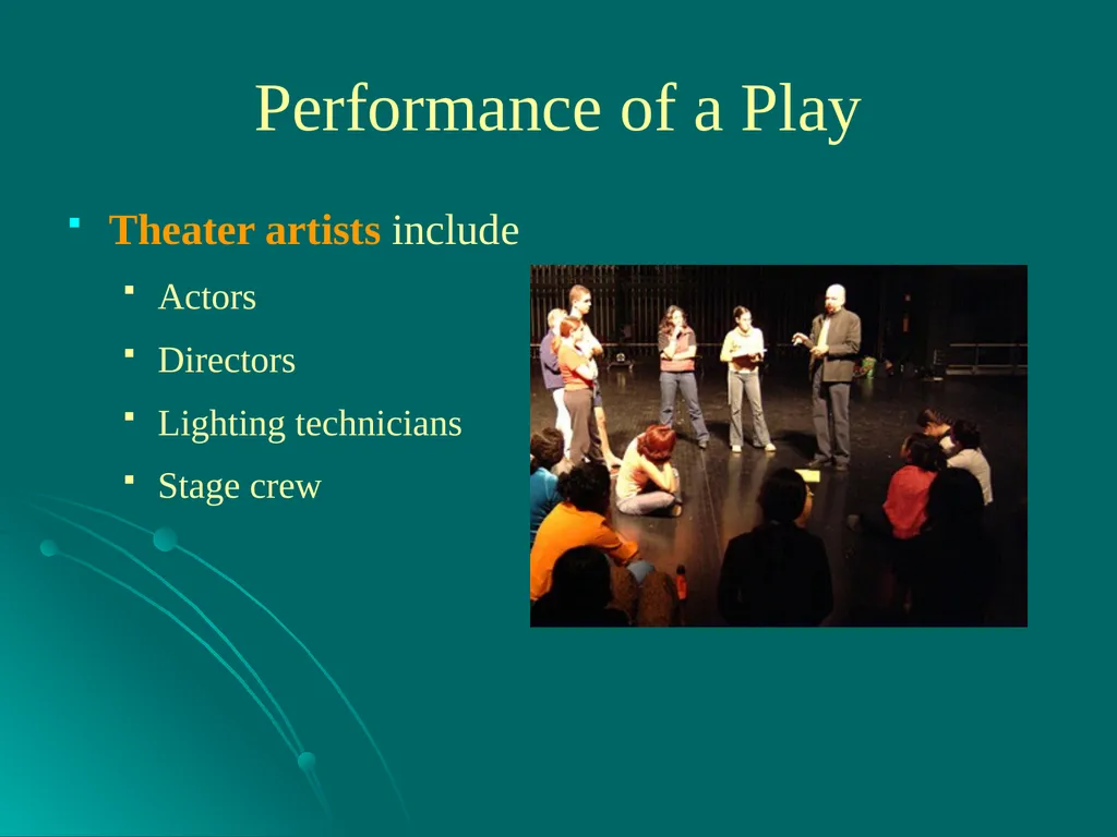 Drama A drama is a story enacted onstage for a - slide 15 of 28