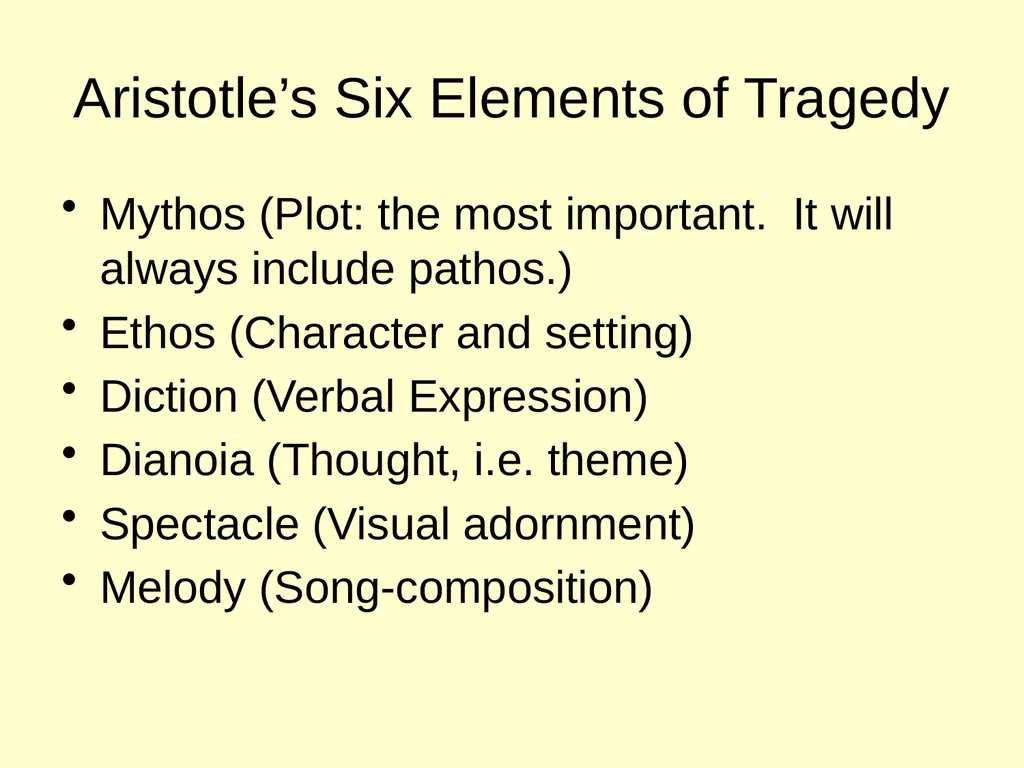 Aristotle: Tragedy & Comedy Aristotle (384 – 322 - slide 22 of 32