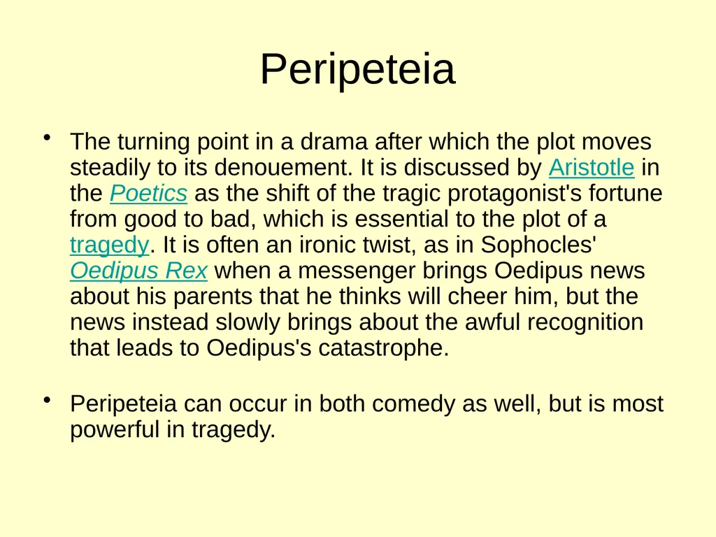 Aristotle: Tragedy & Comedy Aristotle (384 – 322 - slide 30 of 32