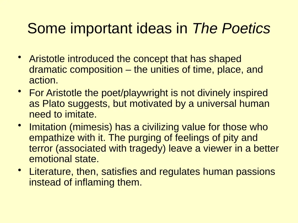 Aristotle: Tragedy & Comedy Aristotle (384 – 322 - slide 7 of 32