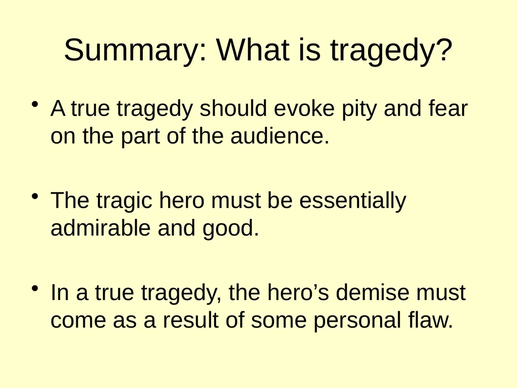 Aristotle: Tragedy & Comedy Aristotle (384 – 322 - slide 32 of 32