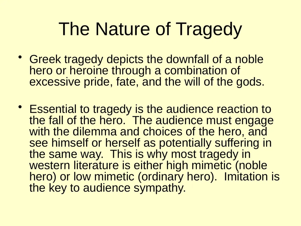 Aristotle: Tragedy & Comedy Aristotle (384 – 322 - slide 20 of 32