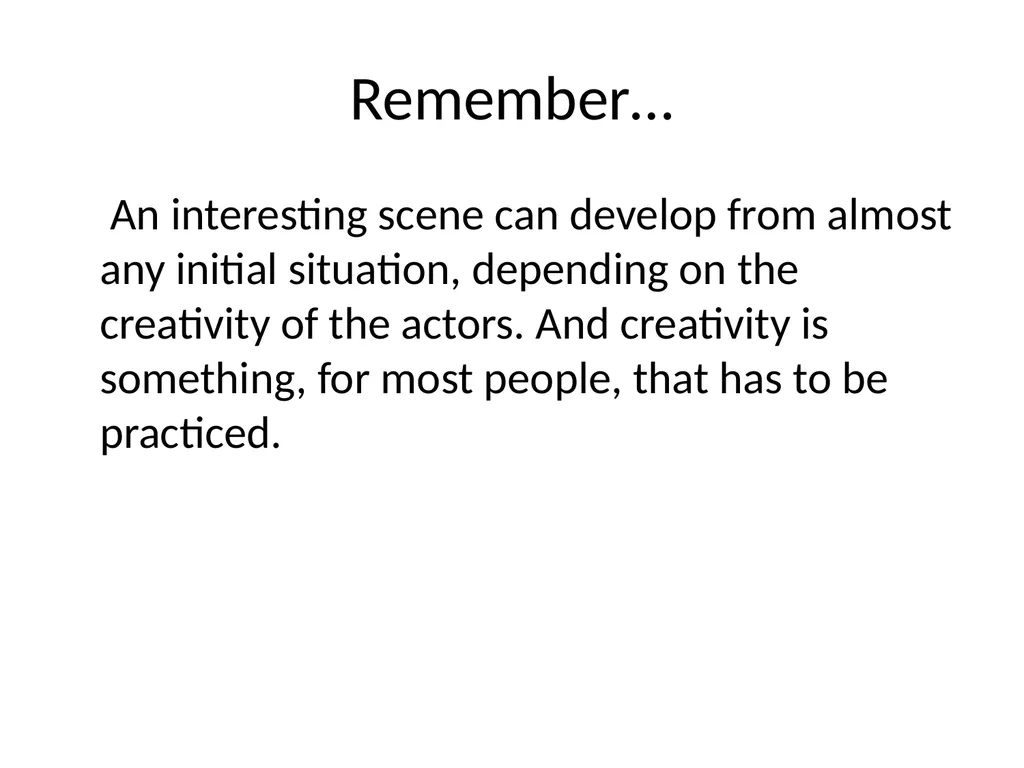 Pantomime: A performance that communicates an idea - slide 6 of 7