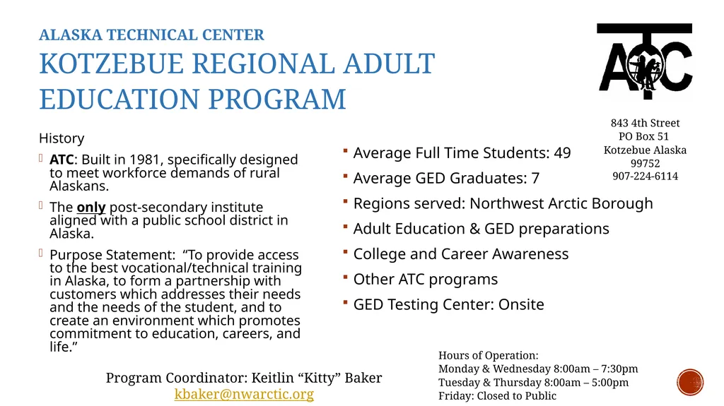 Alaska Adult Education Alaska Literacy Program - slide 3 of 17