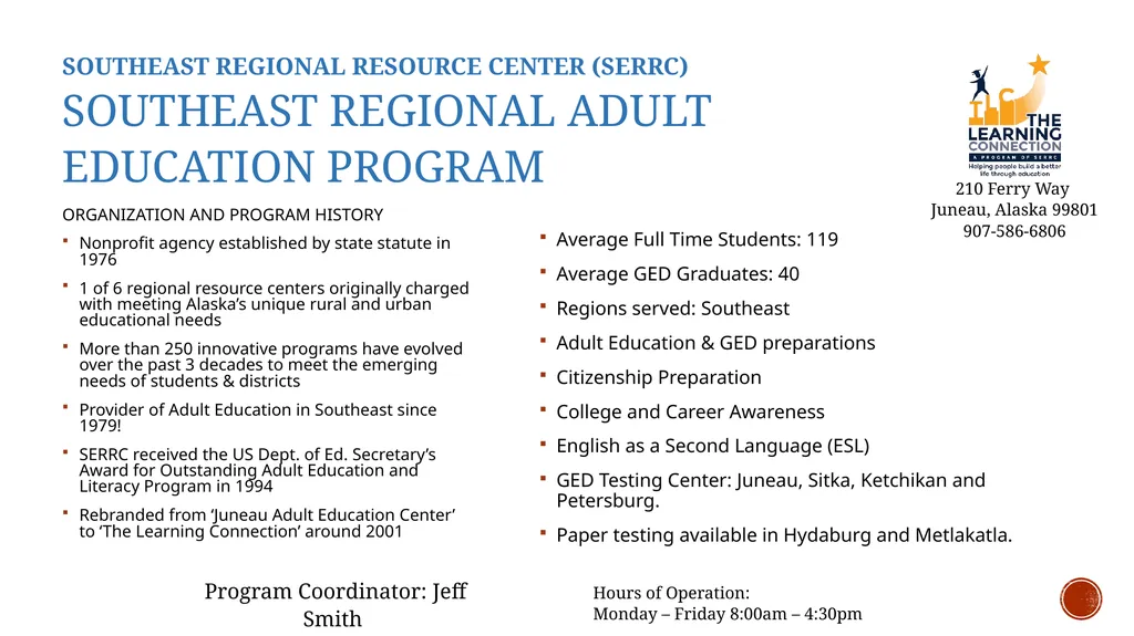 Alaska Adult Education Alaska Literacy Program - slide 13 of 17