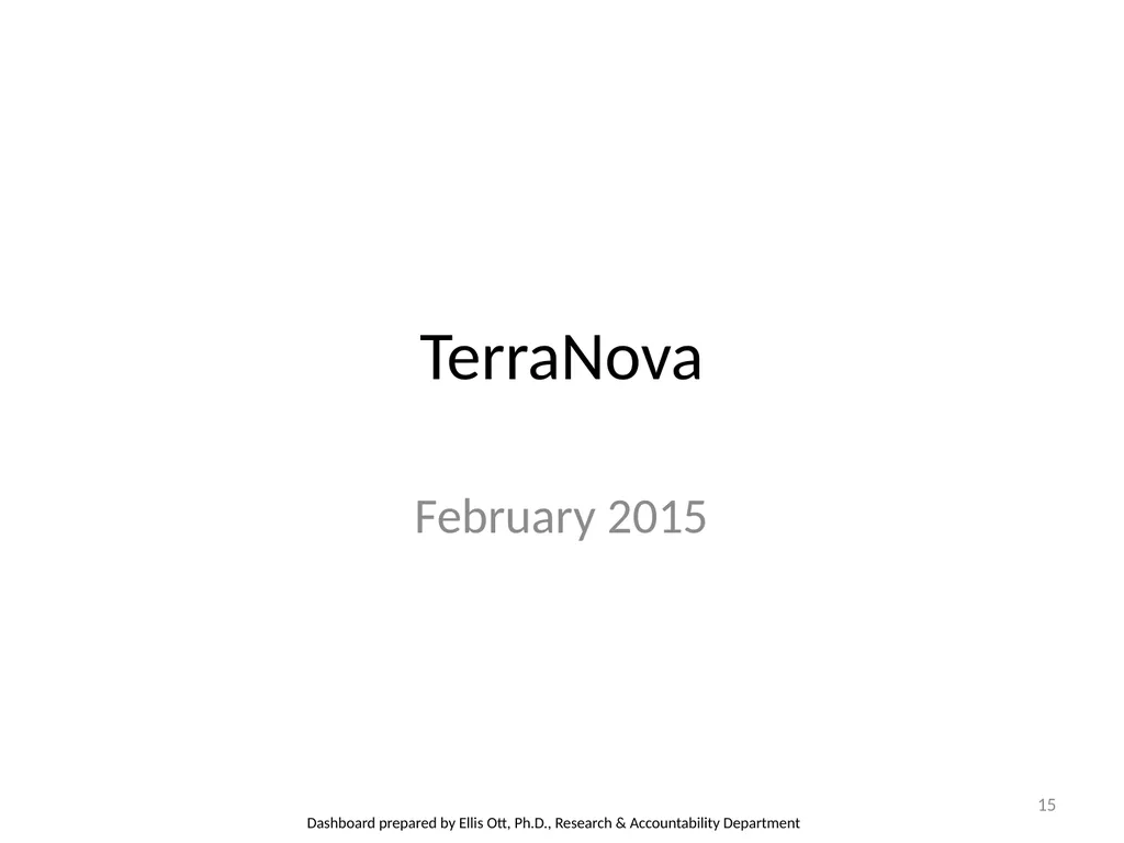 Student Assessment Results 2014-2015 1 Alaska - slide 15 of 18